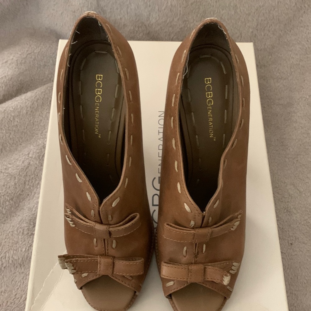 BCBGeneration open toe pumps